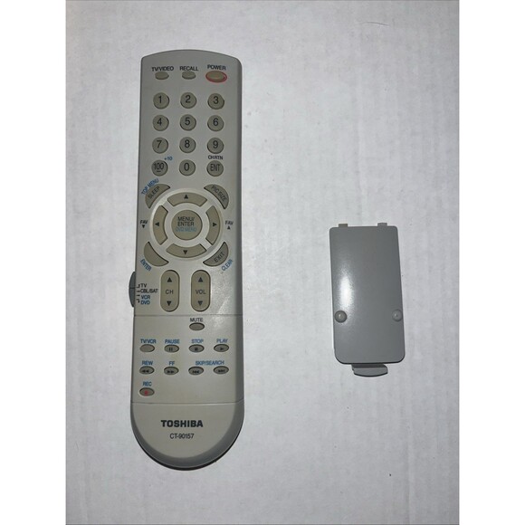 Toshiba CT-90157 TV Video CBL SAT VCR DVD Remote Control - Picture 1 of 3